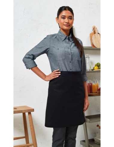 PRE-PR114-Mid-Length Apron (Fairtrade Cotton)